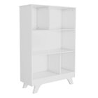 Estante Retro Em Mdf 5 Nichos  Branco Brilho