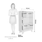 Estante Retro Em Mdf 5 Nichos  Branco Brilho