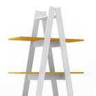 Estante Retrô Ii Branca E Amarela