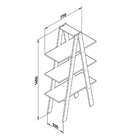 Estante Retrô Ii Branca E Turquesa