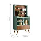 Estante Retro Pela Menta E Tauari Ripado