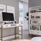 Estante Ring Artemobili 84 Cm Madeira Maciça E Mdf 3 Pratelei