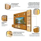 Estante Ripado Home Para Tv 84 Polegadas 217cmx228,8cm 5 Port