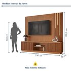Estante Ripado Home Para Tv De Ate 75 Polegadas 190,5cmx220cm