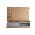 Estante Ripado Home Theater Para Tvs Até 65 Polegadas Com Led