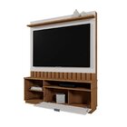 Estante Ripado Para Tv 60 Polegadas Diamantina Amêndoa / Pero