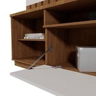 Estante Ripado Para Tv 60 Polegadas Diamantina Amêndoa / Pero