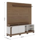 Estante Ripado Para Tv Até 75 Polegadas 2 Portas Jurerê 180cm