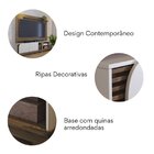 Estante Ripado Para Tv Até 75 Polegadas 2 Portas Jurerê 180cm