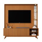 Estante Ripado Ripada Para Tv Até 75 Polegadas Açaí Nature