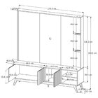 Estante Ripado Ripada Para Tv Até 75 Polegadas Açaí Nature