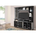 Estante Roma Cinza Vittro Com Preto Brilho - Dj Móveis