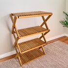 Estante Sanfonada Multiuso Dobrável E Floreira De Madeira - M