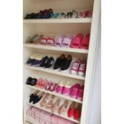 Estante Sapateira Expositor Branco 185x92x32cm - Deep