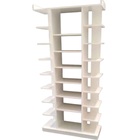 Estante Sapateira Vazada Branco 185x90x32cm - Deep