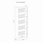 Estante Sapiranga Livreiro Multiuso Alta Prateleira Quarto Sa