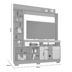 Estante Sedução Para Tv Até 49" Jcm Móveis Cestaplus Cacau/gr