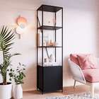 Estante Steel Wood 1 Pt Preta