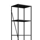 Estante Steel Wood 1 Pt Preta