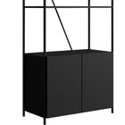 Estante Steel Wood 2 Pt Preta