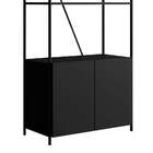 Estante Steel Wood 2 Pt Preta