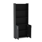 Estante Stevie 2 Pt Branca E Castanho