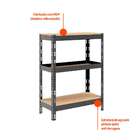 Estante Stronger C 3 Prateleiras Preta