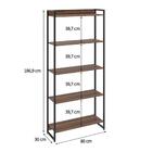 Estante Studio Iii Nogal 80 Cm