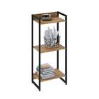 Estante Studio Mel E Preta 104 Cm