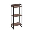 Estante Studio Nogal E Preta 104 Cm