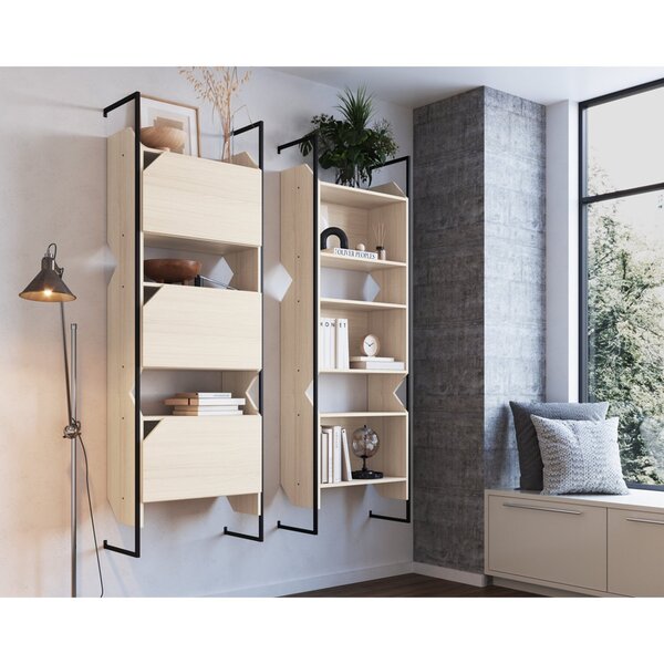 Estante Suspensa 3 Portas Soul Moderno  Nature