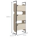 Estante Suspensa 3 Portas Soul Moderno  Nature