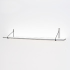 Estante Suspensa Decorativa Aramada 100x15cm Mdp Branco Preto