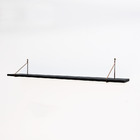 Estante Suspensa Decorativa Aramada 100x15cm Mdp Preto Preto