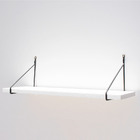 Estante Suspensa Decorativa Aramada 40x15cm Mdp Branco Preto