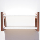 Estante Suspensa Decorativa Chamego Md048 60cm Mdp Branco 14x