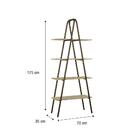 Estante Tampo Madeirada Tubos Ouro Velho Carraro