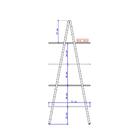 Estante Tampo Madeirada Tubos Ouro Velho Carraro