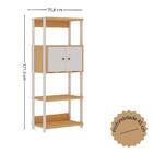 Estante Taurus Com 2 Portas Freijo / Branco