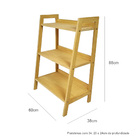 Estante Tipo Escada Pipa 3 Prateleiras Em Madeira Mel - Mel