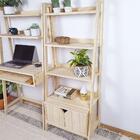 Estante Tipo Escada Pipa 5 Prat 150a X 60l X 38p Em Madeira D