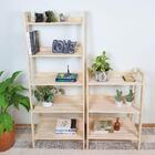 Estante Tipo Escada Pipa 5 Prat 150a X 60l X 38p Em Madeira D