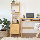 Estante Tipo Escada Vitoria 4 Prateleiras Em Madeira Mel - Mel