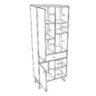 Estante Toledo 2 Pt 1 Gv Preta