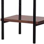 Estante Torre Aço Preto I13 Madeira Taeda Dmobiliario