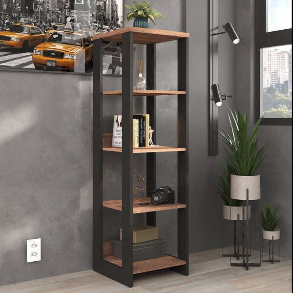 Estante Torre Industrial 137cmx40cm Preto/solanum