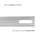 Estante Tripartida Com 5 Bandejas Cinza 40cm