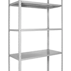 Estante Tripartida Com 5 Bandejas Cinza 40cm