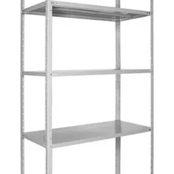 Estante Tripartida Com 5 Bandejas Cinza 40cm