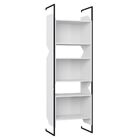 Estante Tripla Com Suporte Metálico Soul Branco Tx - Be Mobil